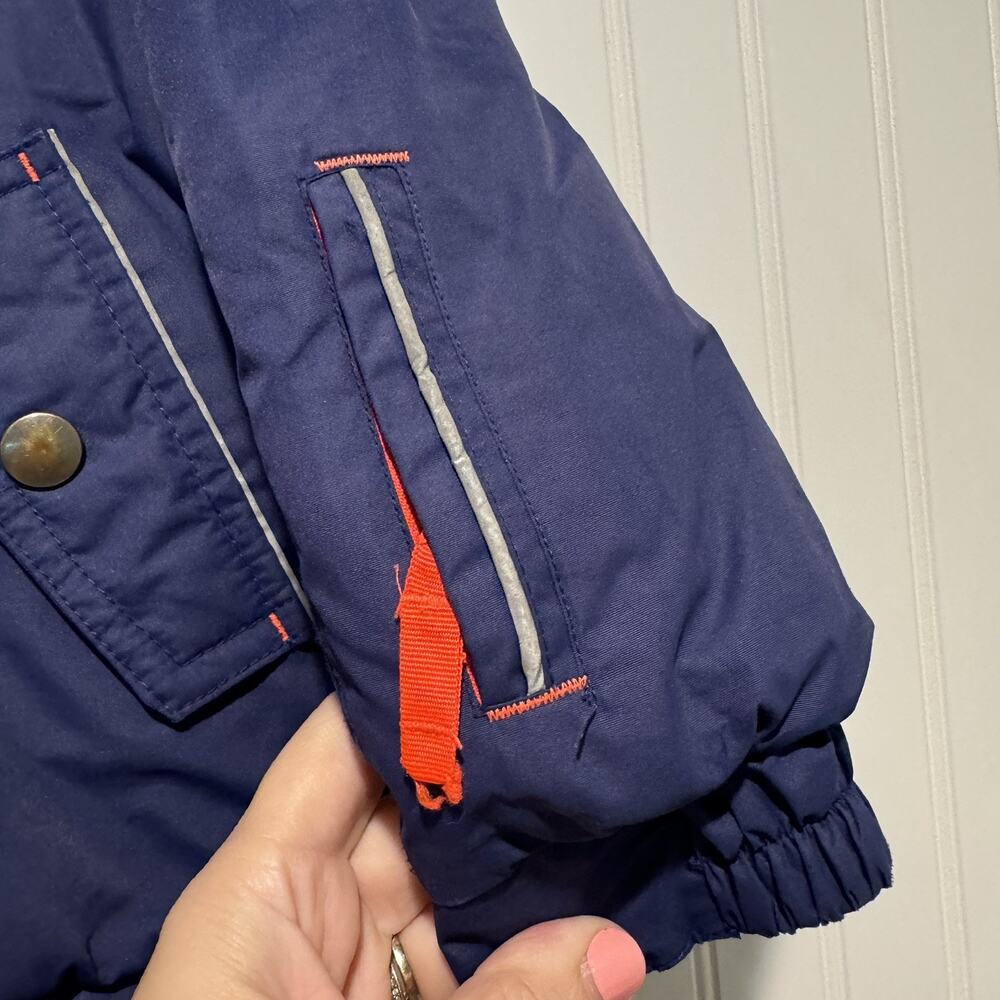 Boden Color Block Insulated Fleece Lined Jacket Kids 6/7 - Picture 3 of 10